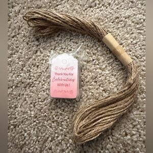 Pink baby shower thank you tags